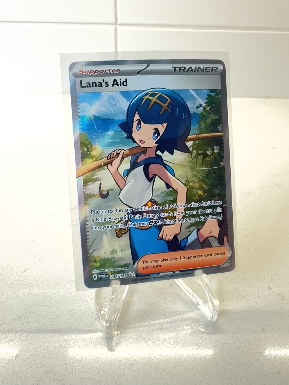 Pokemon TCG Card -  Lana's Aid #207 Pokemon Twilight Masquerade